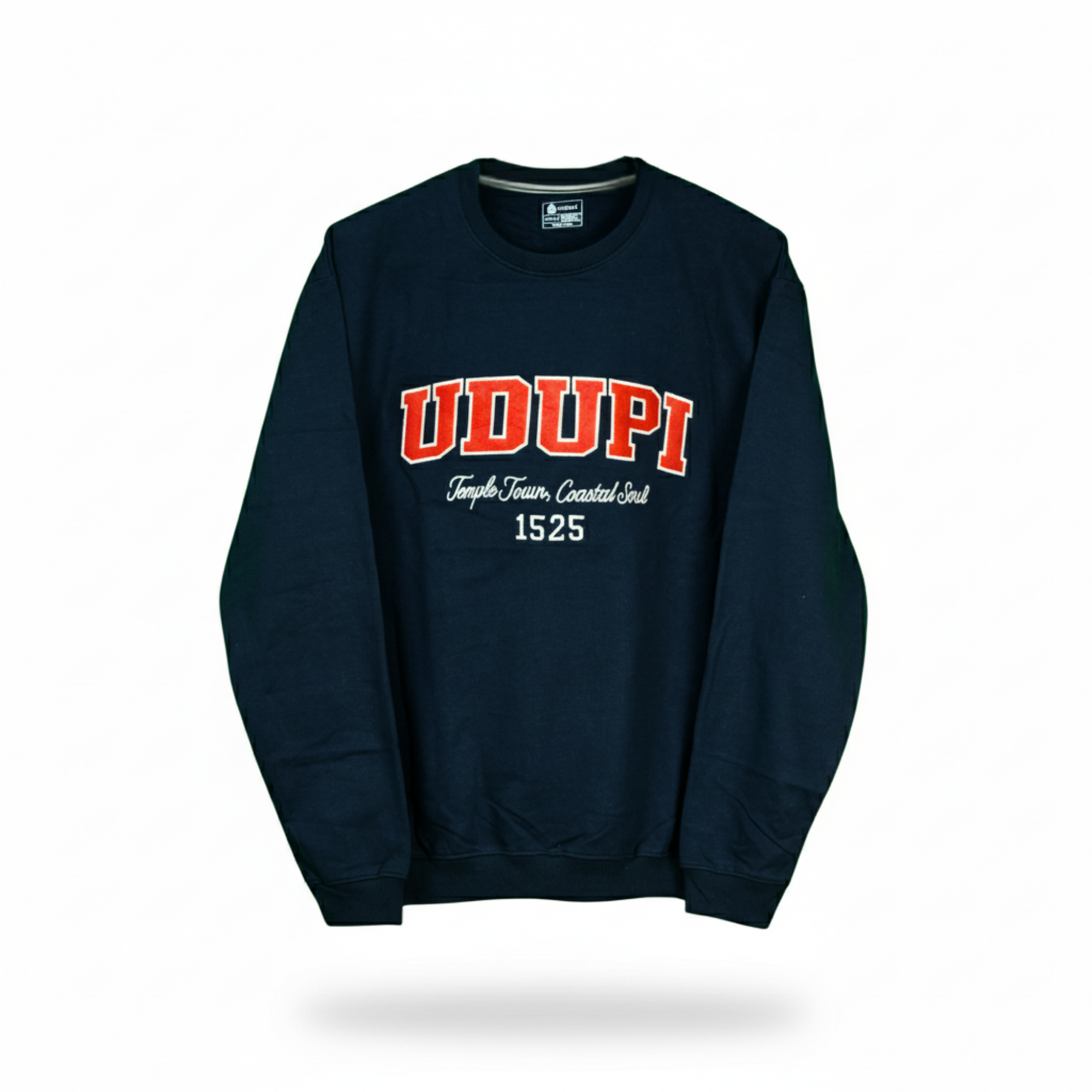 INDORA Unisex Cotton Sweatshirt – Udupi Edition Streetwear Blue