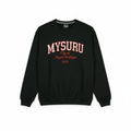 INDORA Unisex Cotton Sweatshirt –  Mysuru Edition | Streetwear Black
