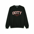 INDORA Unisex Cotton Sweatshirt – Ooty Edition Streetwear Black